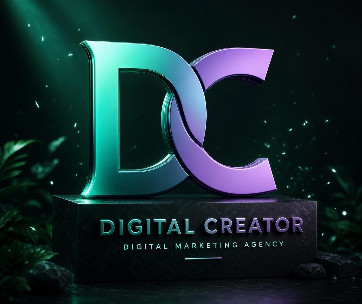 Digital Creator — digital marketing agency 3D logo